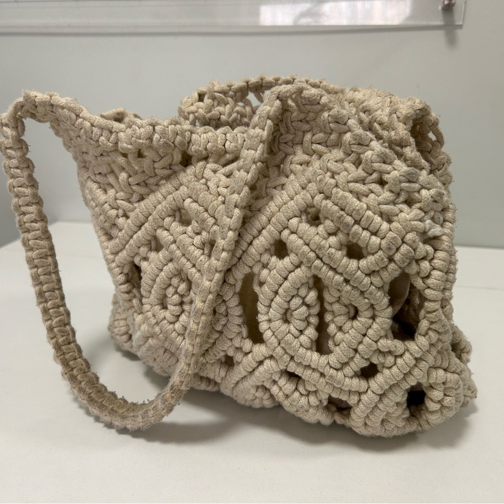 Crochet shoulder bag from ZARA